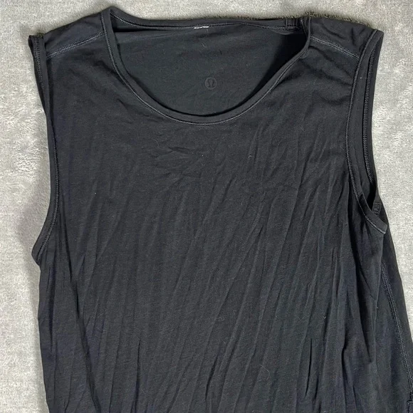 Lululemon Top Womens XS/M Black Breeze By Tunic Split Minimal Gym Active Hiking - Picture 6 of 10
